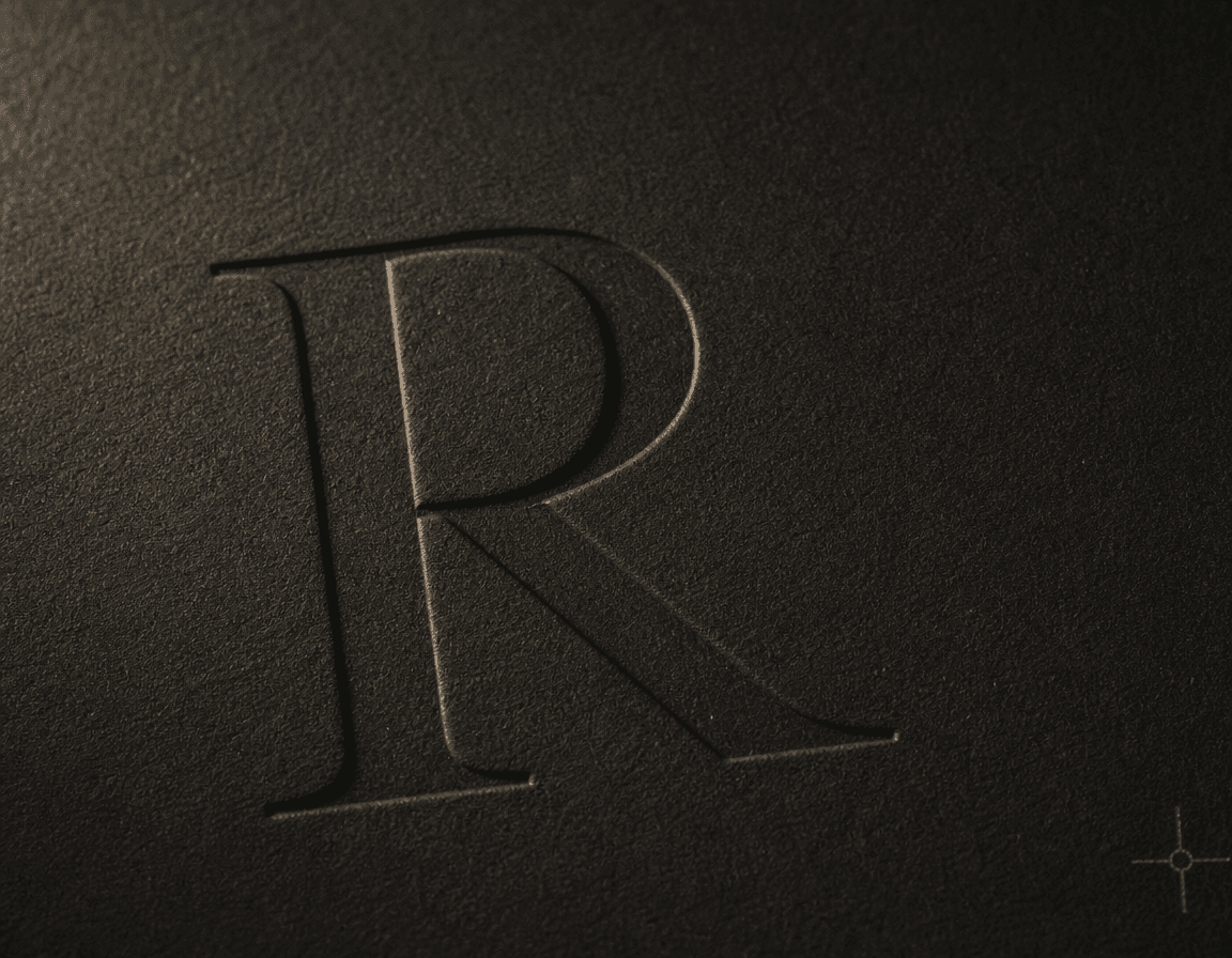 Brand and visual system service visual — typography layers
